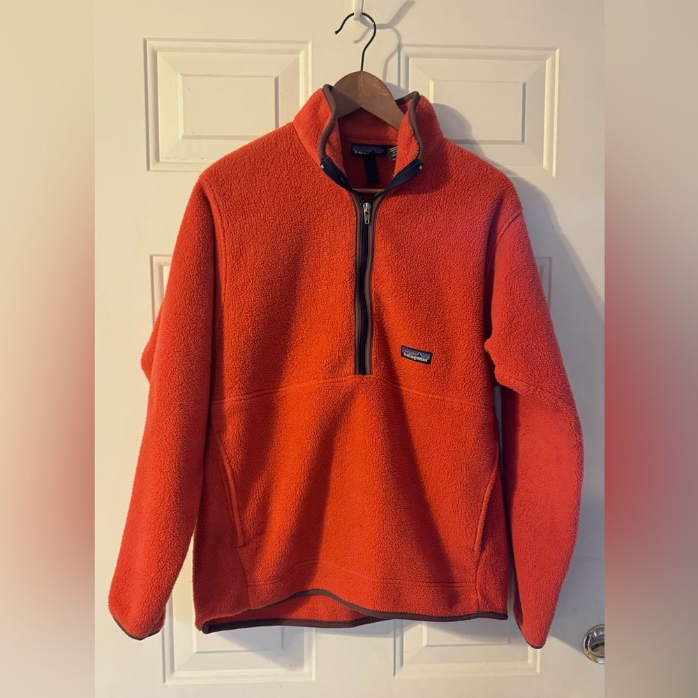 Vintage Patagonia Synchilla Red Marsupial Fleece Size Medium